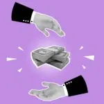 Fundos de venture capital no Brasil representados por mãos negociando investimento para startups early-stage.